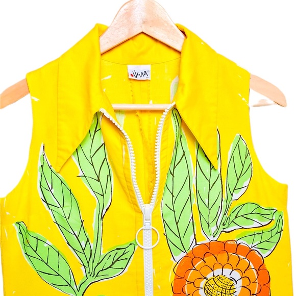 1960s Vintage Vera Summer Sun Dress Flower Power - Picture 3 of 5
